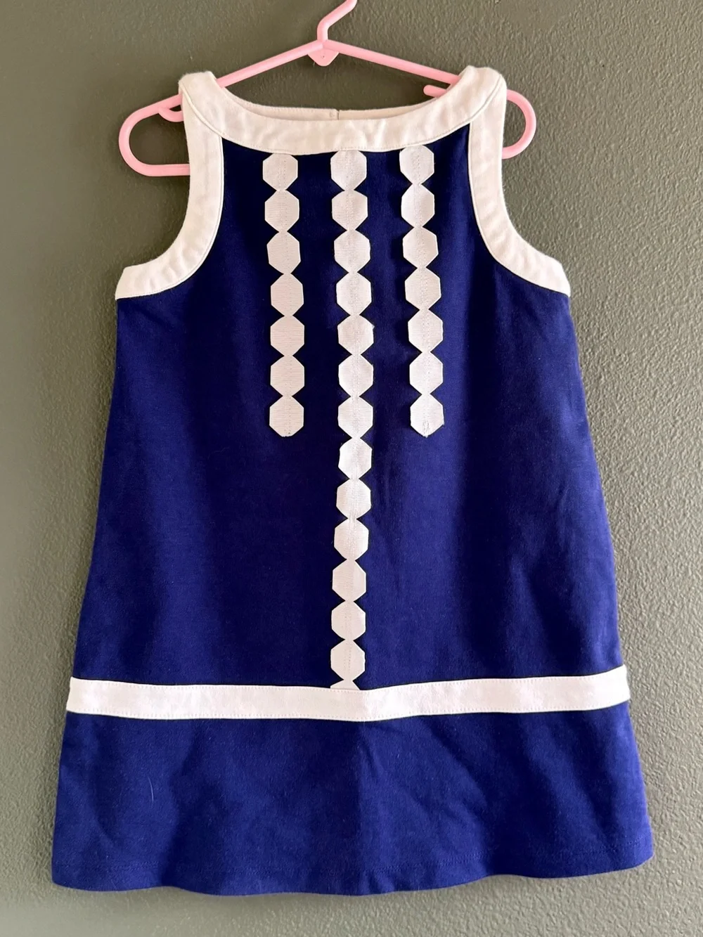 GYMBOREE MOD ABOUT ORANGE NAVY STYLE PONTE JUMPER DRESS 6